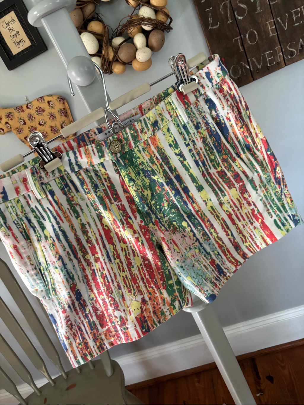 Parke & Ronen Multicolor Paint-Stripe Men’s Shorts